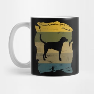 American Foxhound Distressed Vintage Retro Silhouette Mug